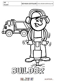 ingilizce boyama sayfaları